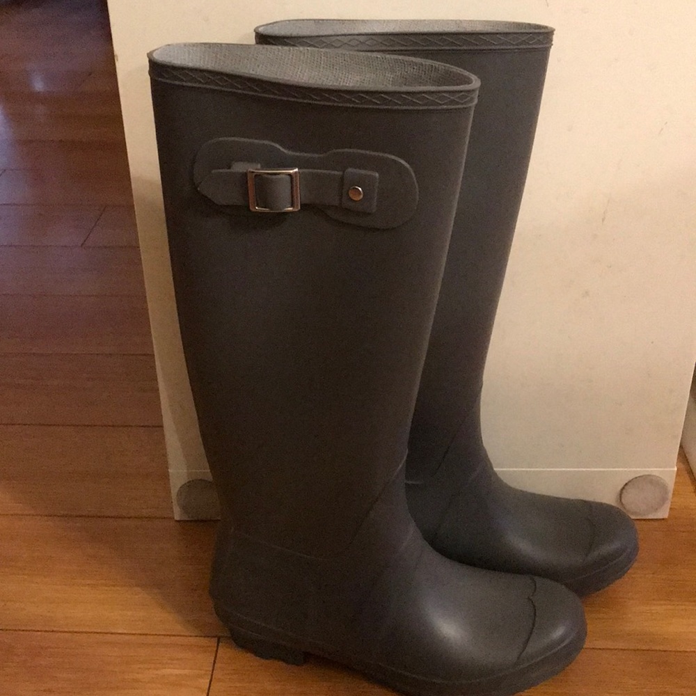 Gray Rain Boots - image 1